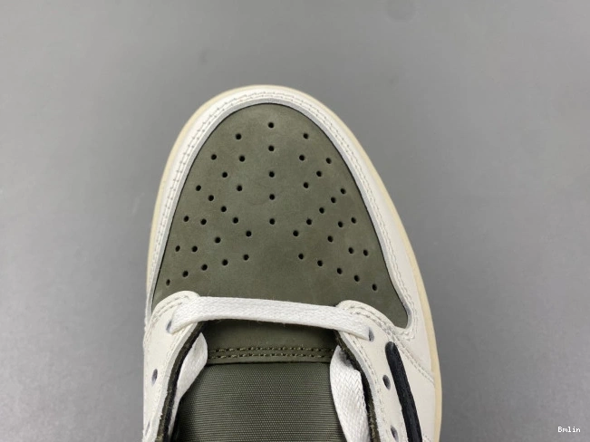 Bmlin Shoes LOW 1 JORDAN SCOTT TRAVIS X OG AIR DM7866-200 OLIVE MEDIUM 0730